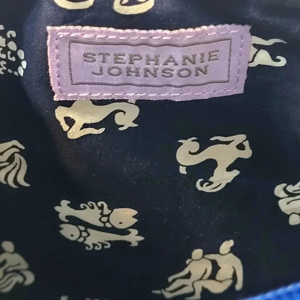 Stephanie Johnson Sagittarius Zodiac Sign Cosmetic Bag Travel Clutch New OOS - Picture 4 of 10